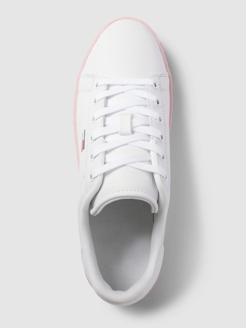 Sneaker mit Label-Details Modell 'COOL' in hellrosa