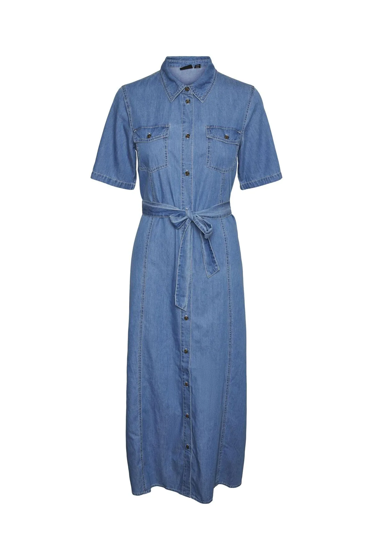 Vero Moda  Jeanskleid VMVIO Langes Kleid