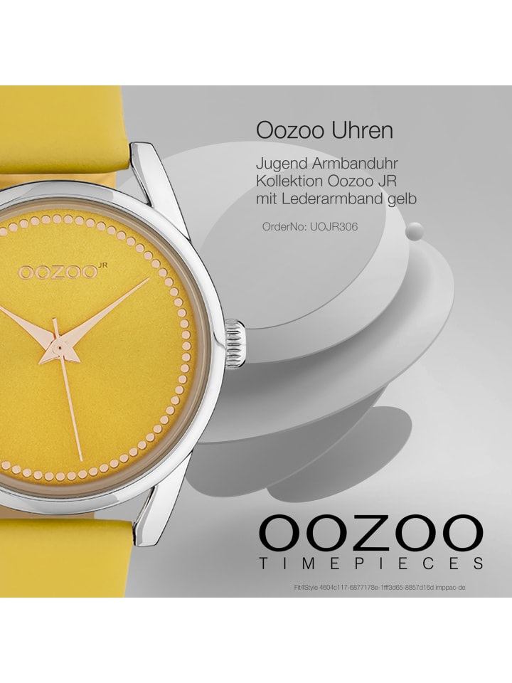 Oozoo Analog-Armbanduhr Oozoo JR gelb mittel (ca. 32mm) günstig kaufen onesize