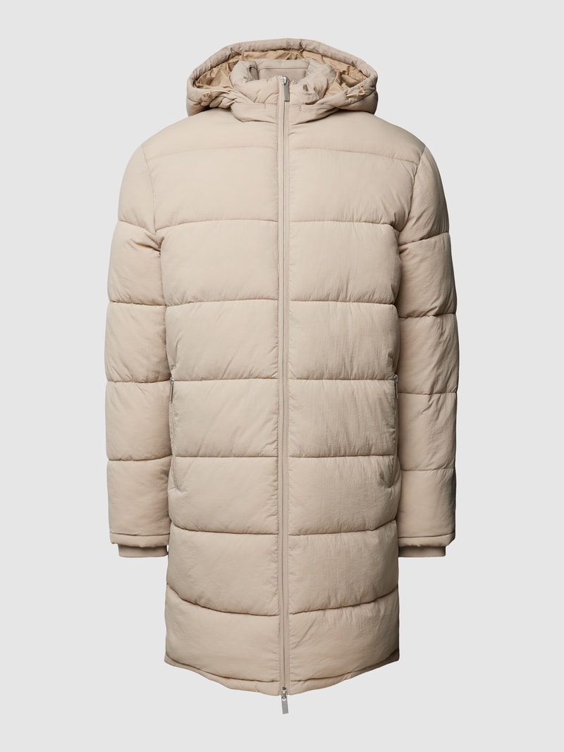 Steppmantel mit Kapuze Modell 'COOPER' in offwhite