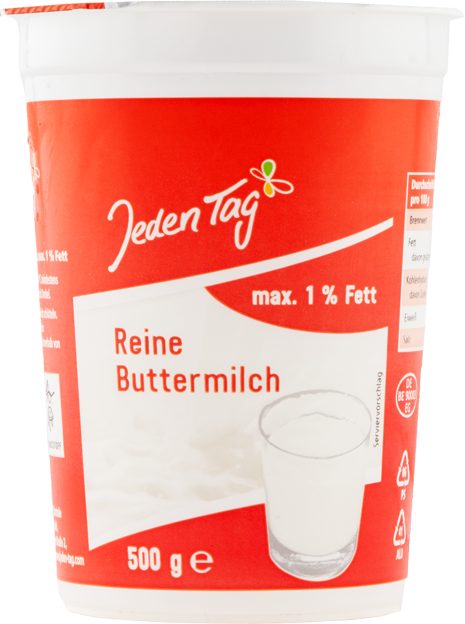 Jeden Tag Reine Buttermilch