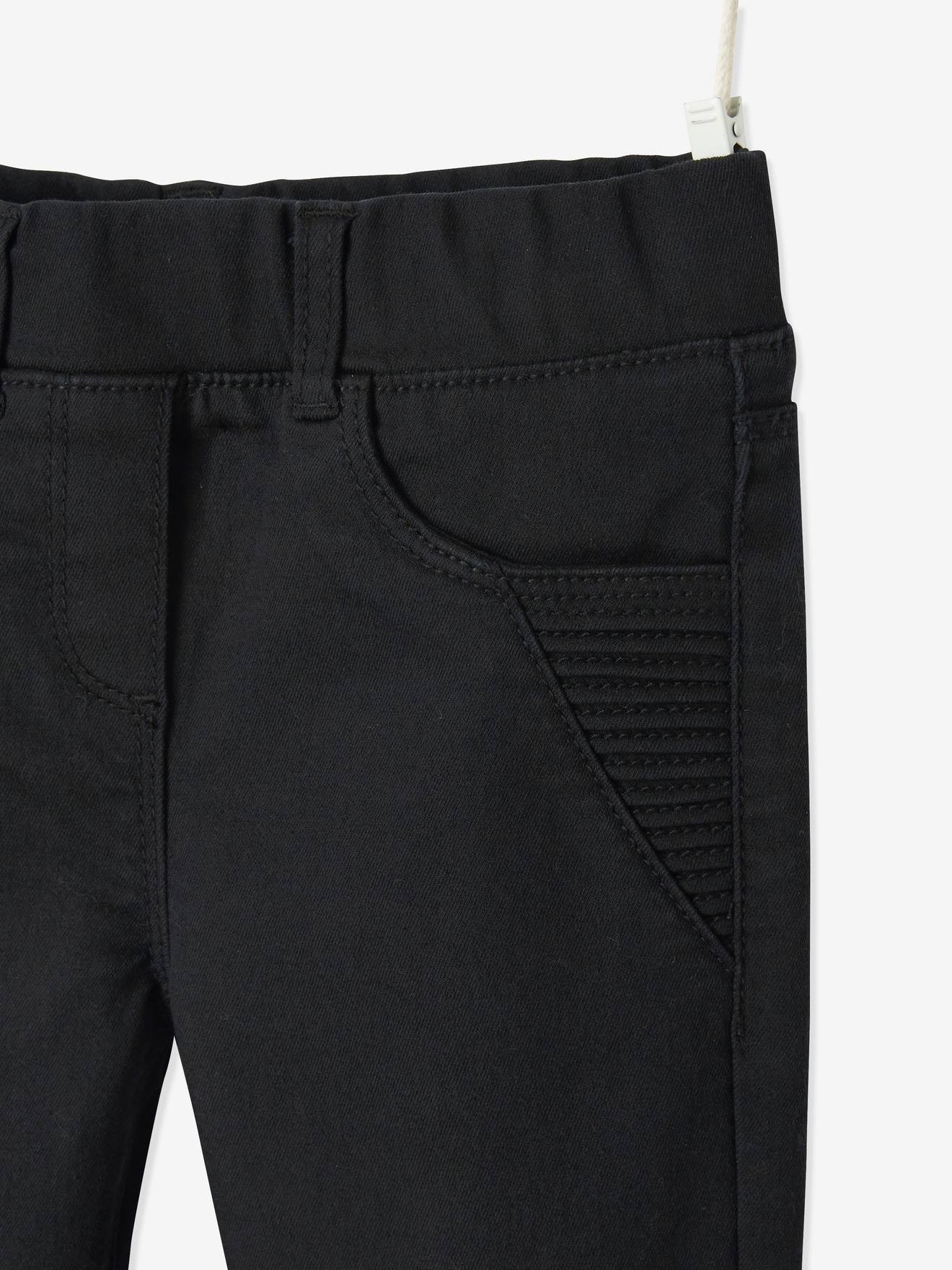 Vertbaudet Die UNVERWÜSTLICHE, robuste Mädchen Treggings - schwarz
