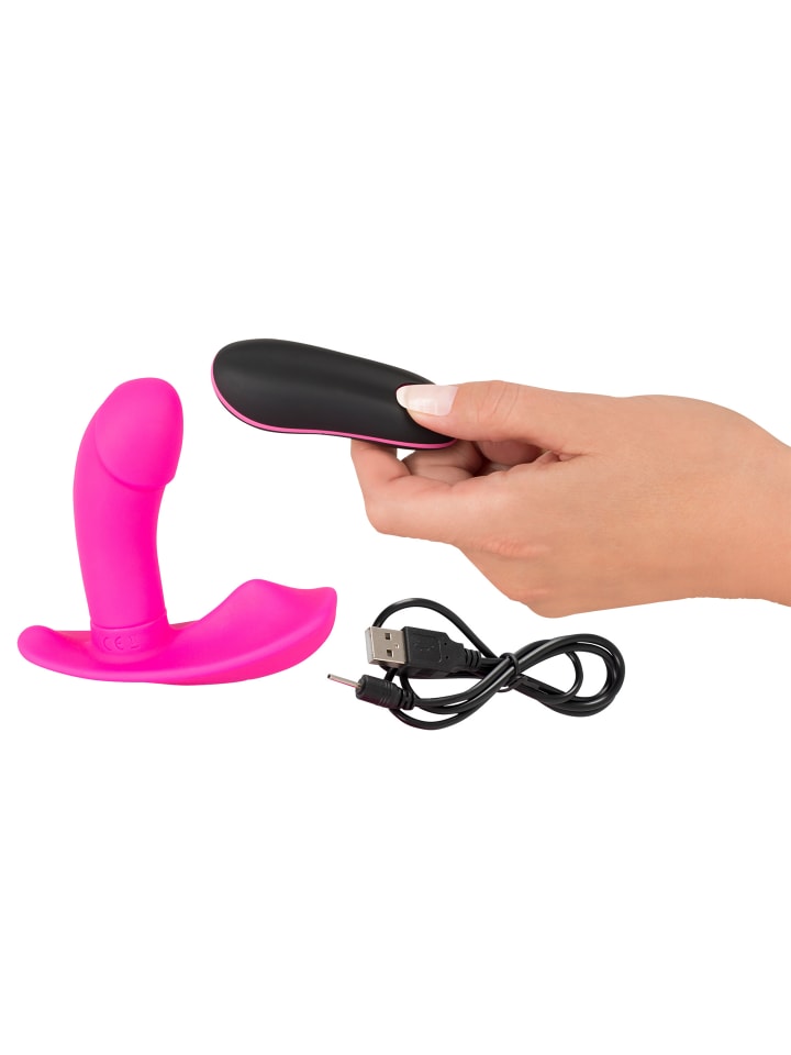 Sweet Smile Vibrator RC Panty Vibrator in pink günstig kaufen 10,8 cm