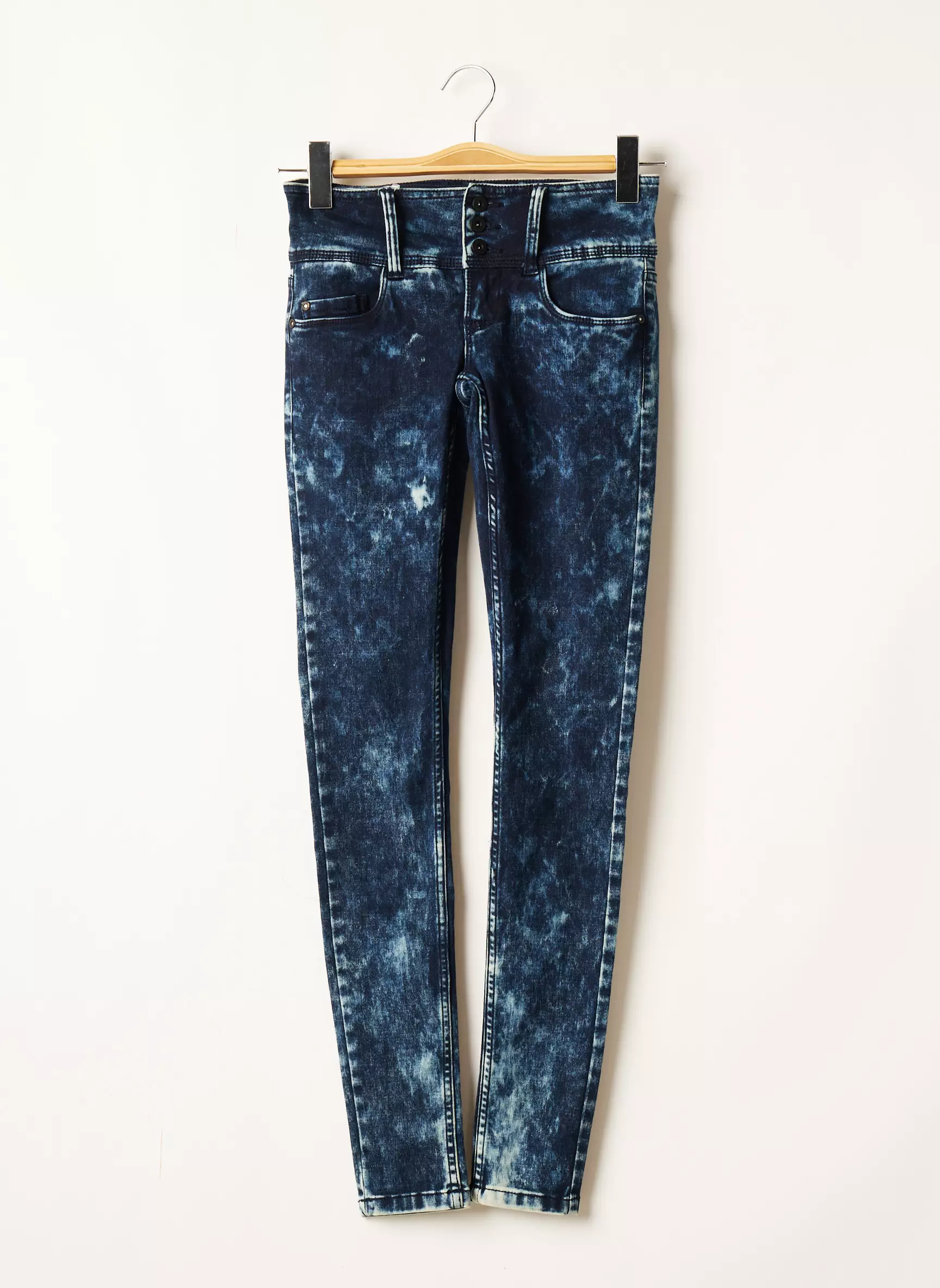 Only Pantalons Slim Femme couleur bleu