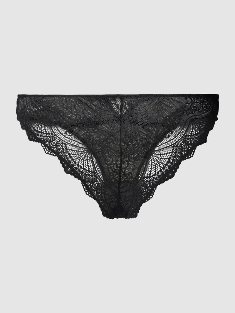 Slip mit Spitze Modell 'Elenora' in schwarz