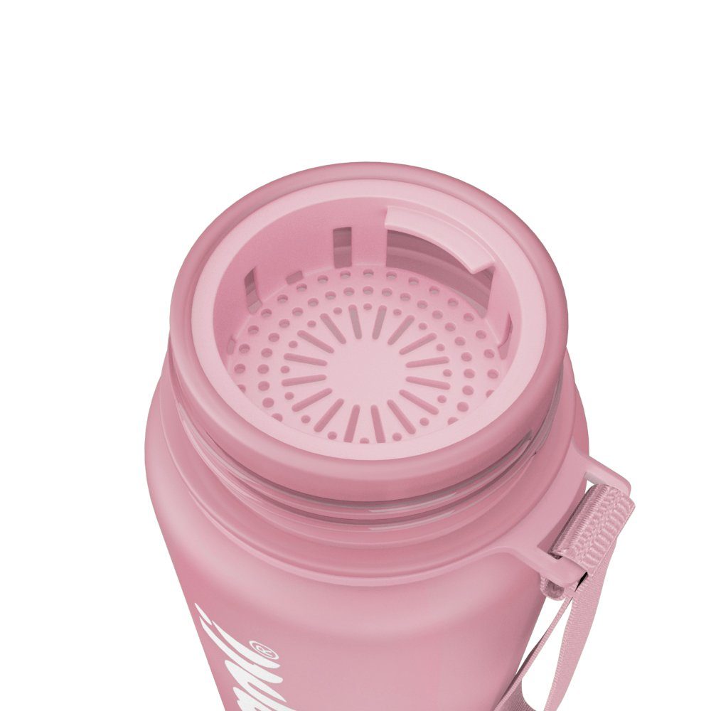 bumpli® Trinkflasche Kinder Trinkflasche 350ml (softTouch) Wasserflasche, Sportflasche, BPA-frei, auslaufsicher, Handschlaufe & 1-Klick-Verschluss