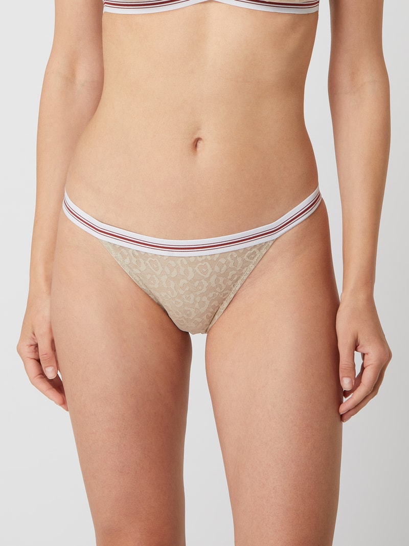 Slip aus Spitze in beige