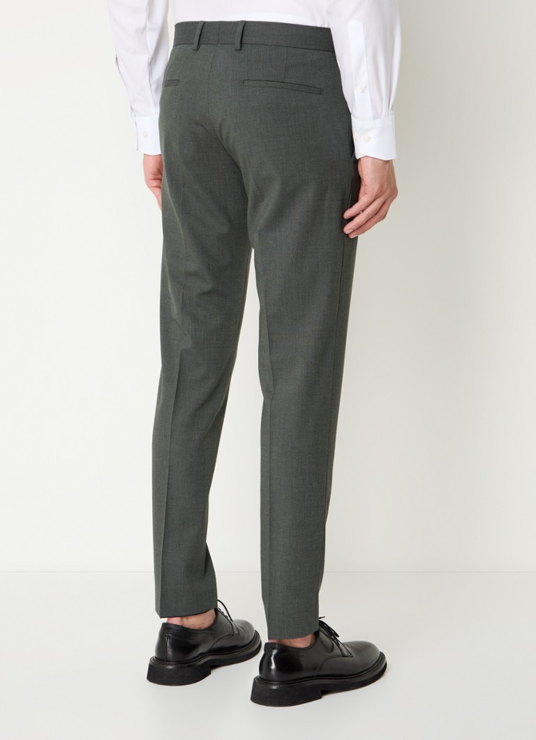 Pantaloni Strellson Melwin slim fit din amestec de lână, cu buzunare laterale.