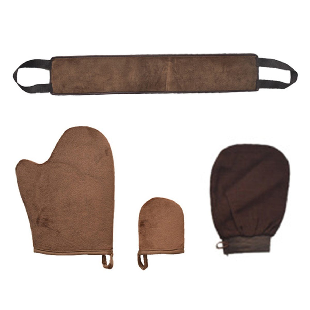 Rwoythk Bräunungshandschuh 4 In 1 Selbst Applikator Set Mit Exfoliating Handschuh, Selbstbräuner