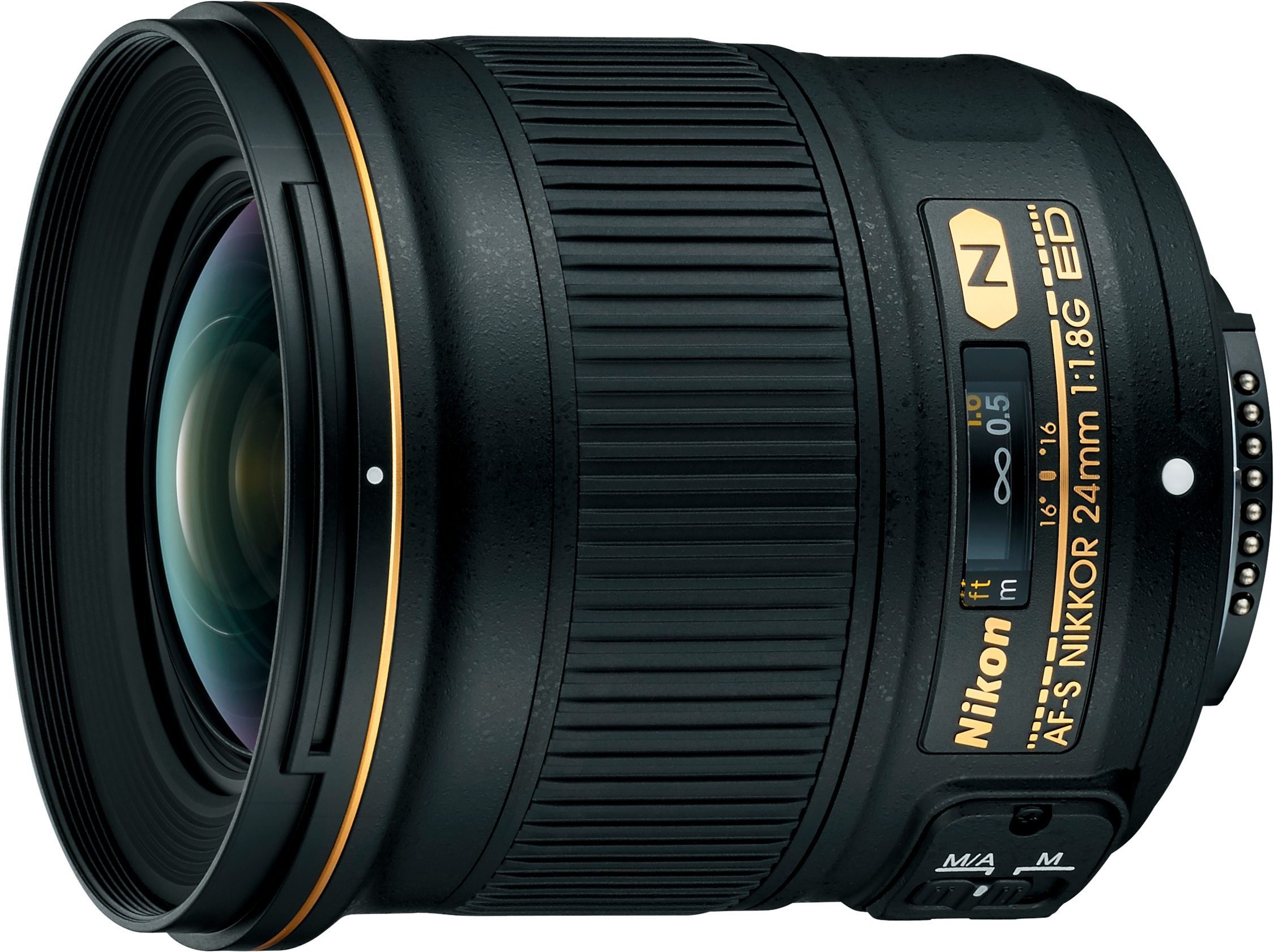 Nikon AF-S NIKKOR 24mm 1:1,8G ED Objektiv, (inkl. HB-76 und CL-1015)