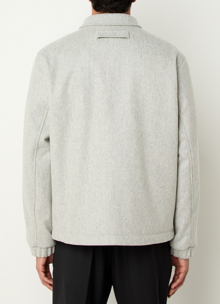 HUGO BOSS jacket in virgin wool blend with side pockets
