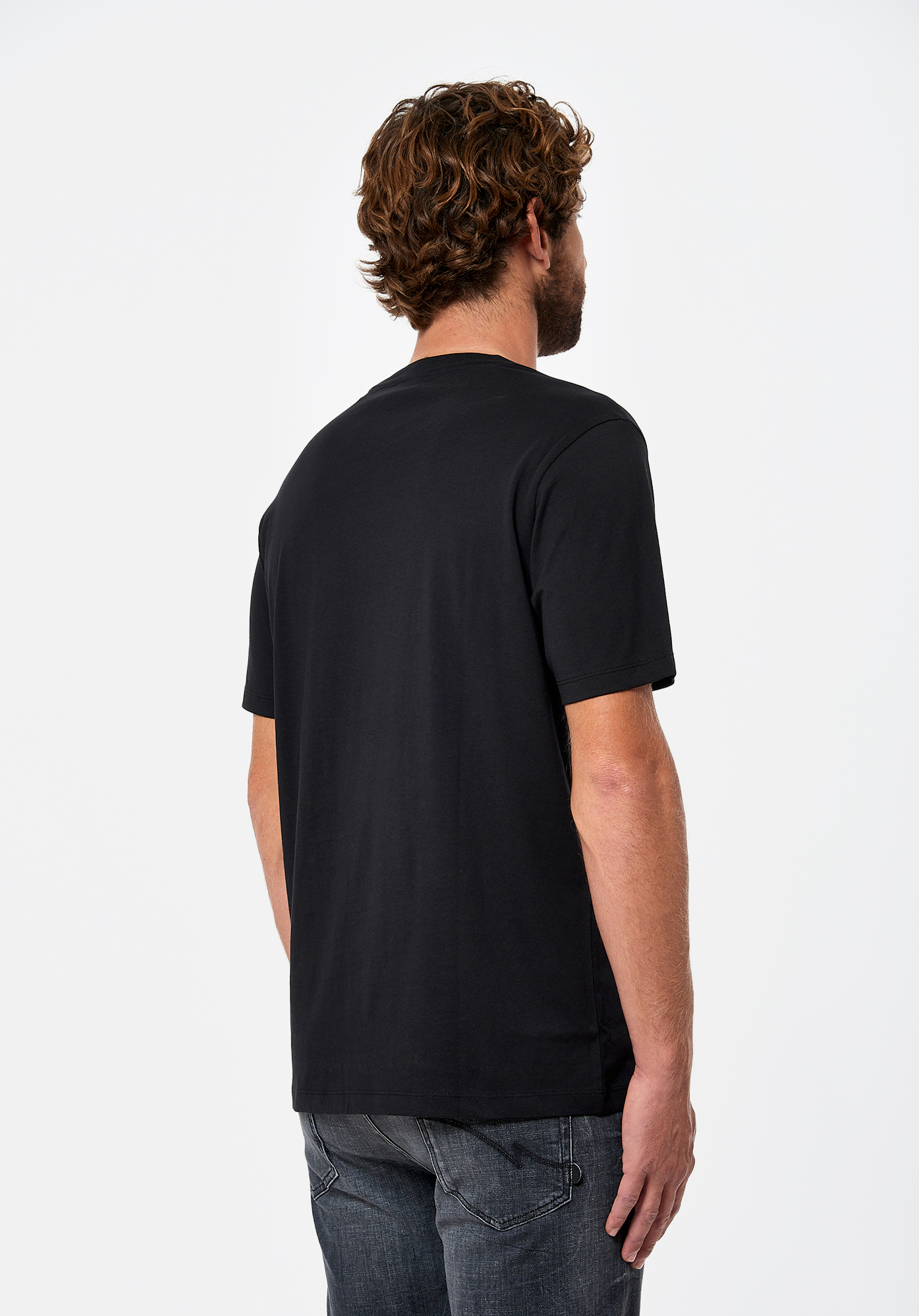 SLOW   T-shirt noir Homme en 100% coton bio