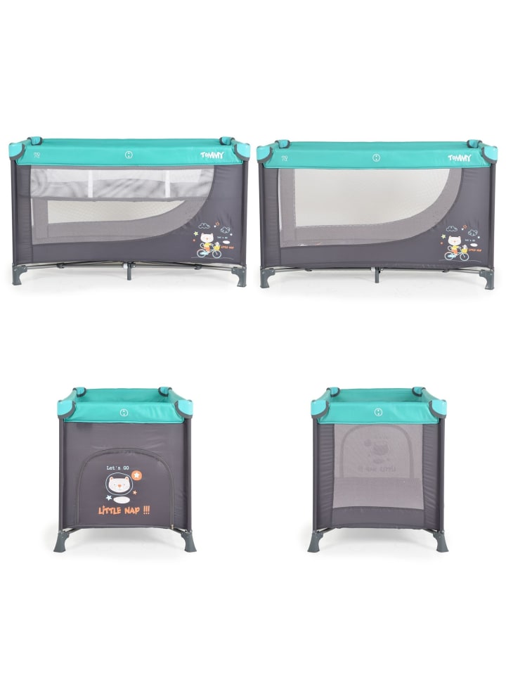Moni Reisebett Tommy, 2 Ebenen in blau günstig kaufen 60x120 cm