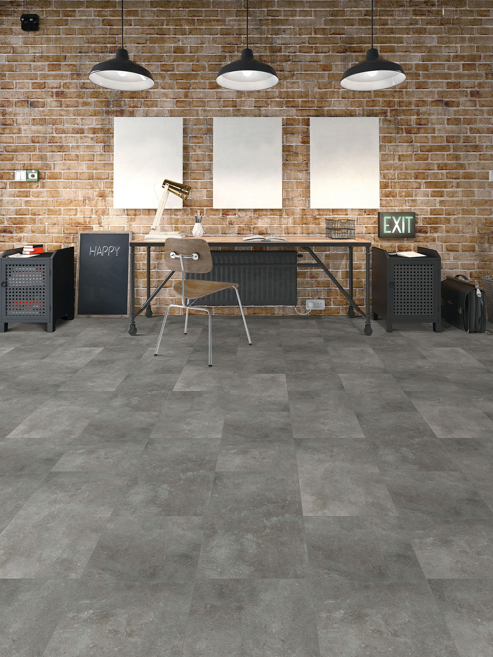Hallway Vinylboden, Dark Marmor