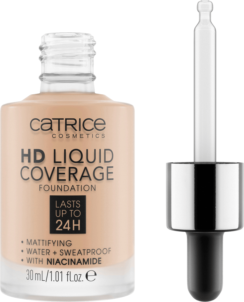 Foundation Liquid HD Coverage 30 Sand Beige, 30 ml