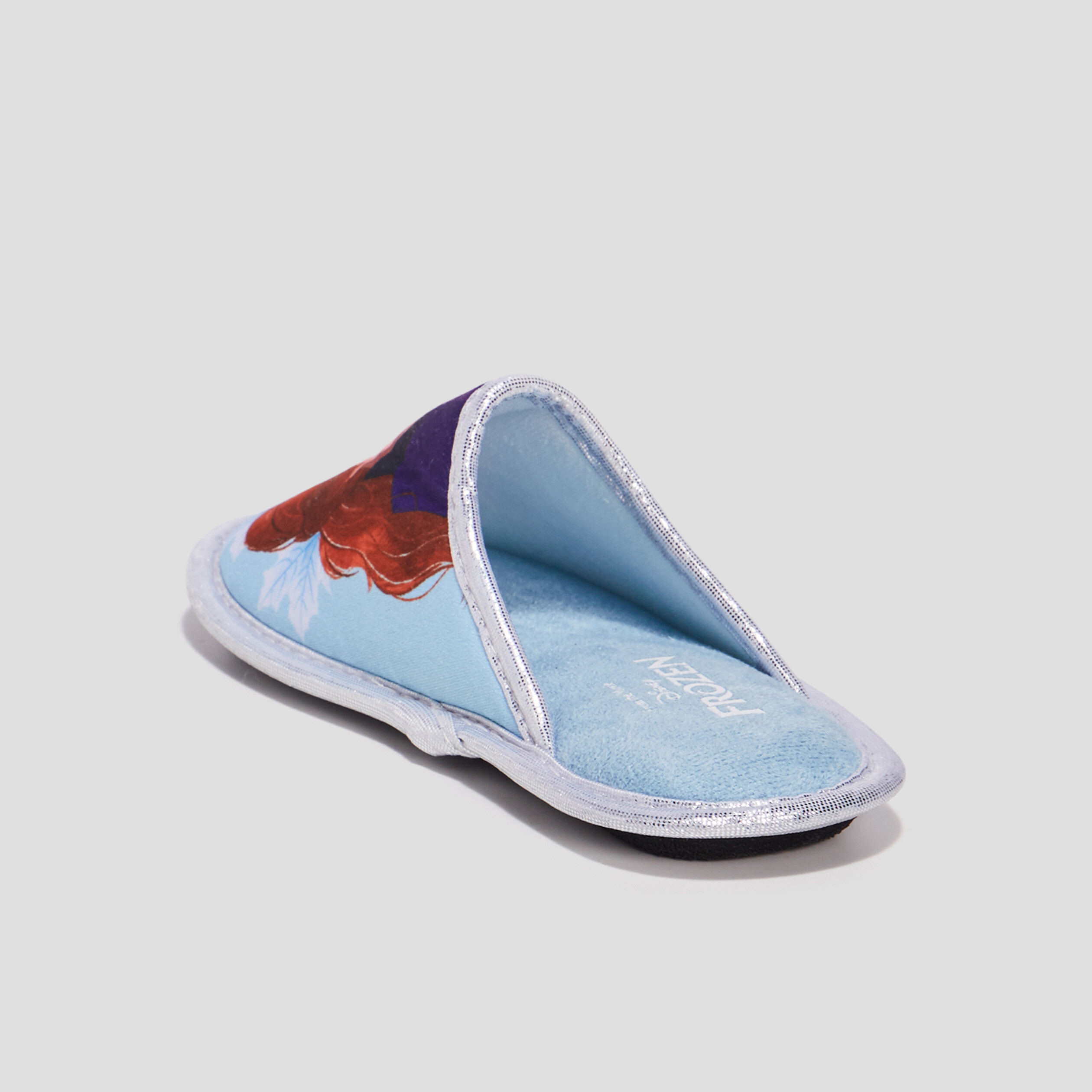 Chaussons mules Reine des neiges bleu fille | La Halle