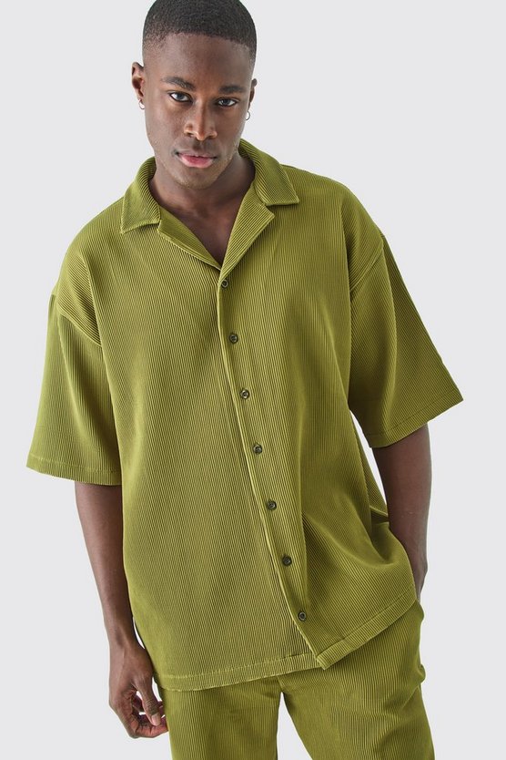 Oversized Pleated Shirt And Short