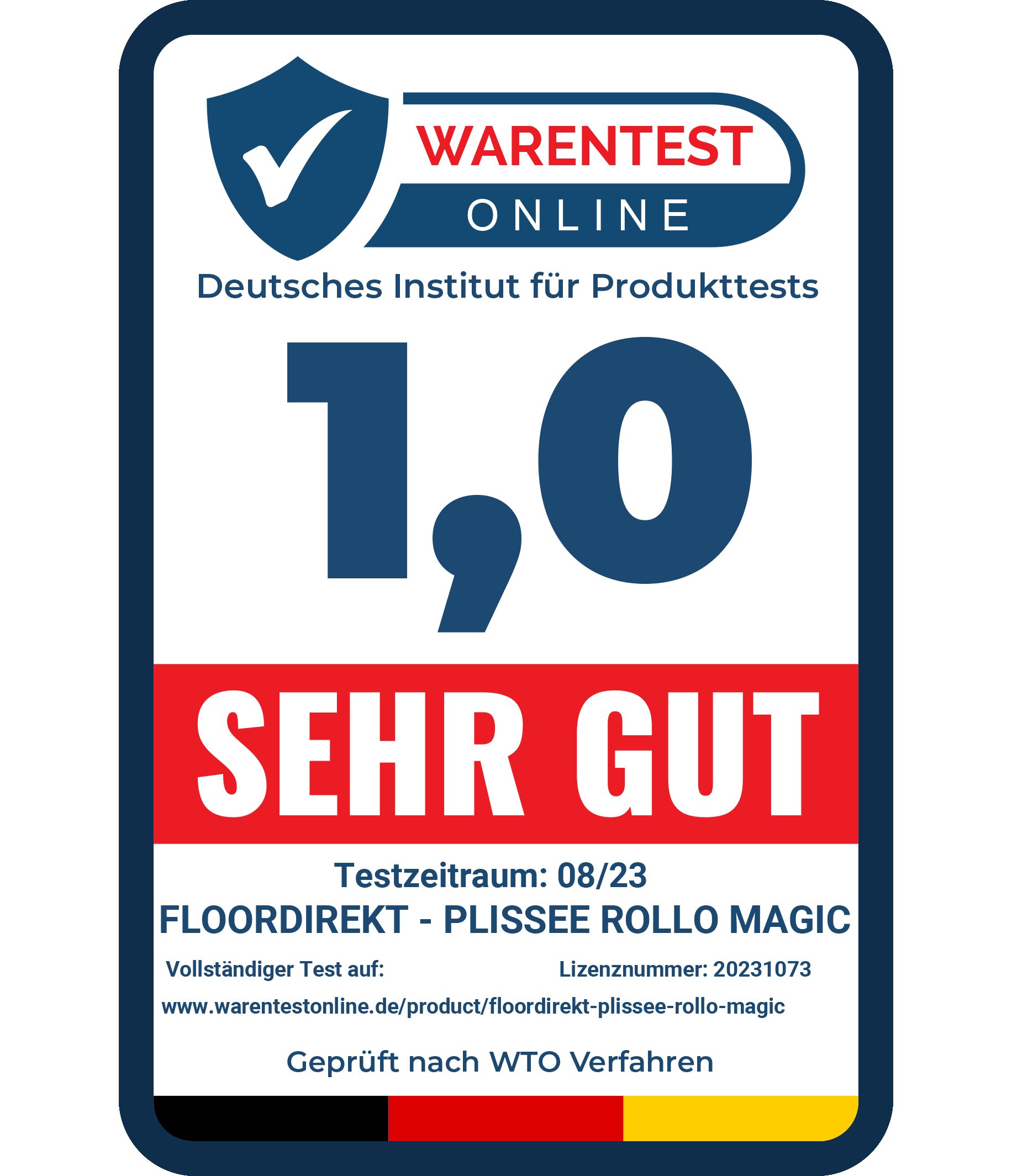 Plissee Fold, Viele Längen, Breiten & Farben, Polyester, Rollo, Karat, Verschrauben oder mit Klemmhalterung, Verschrauben oder mit Klemmhalterung