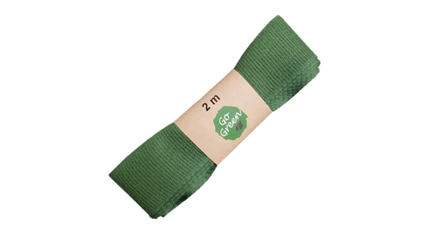 TRUBA GoGreen Baumwollband dunkelgrün 2 m