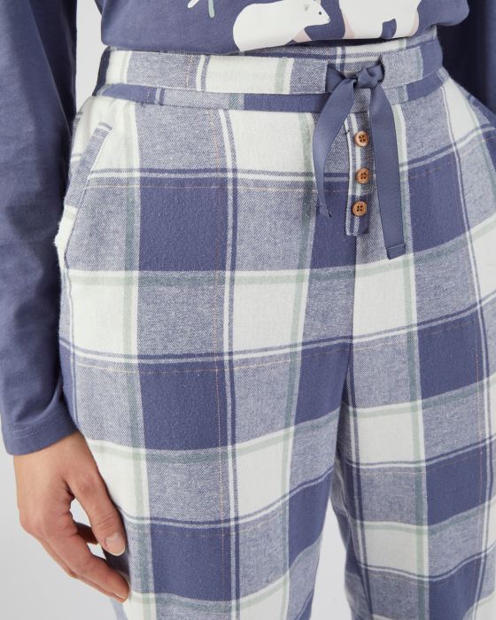 Pantalon de pyjama flanelle chaud et doux