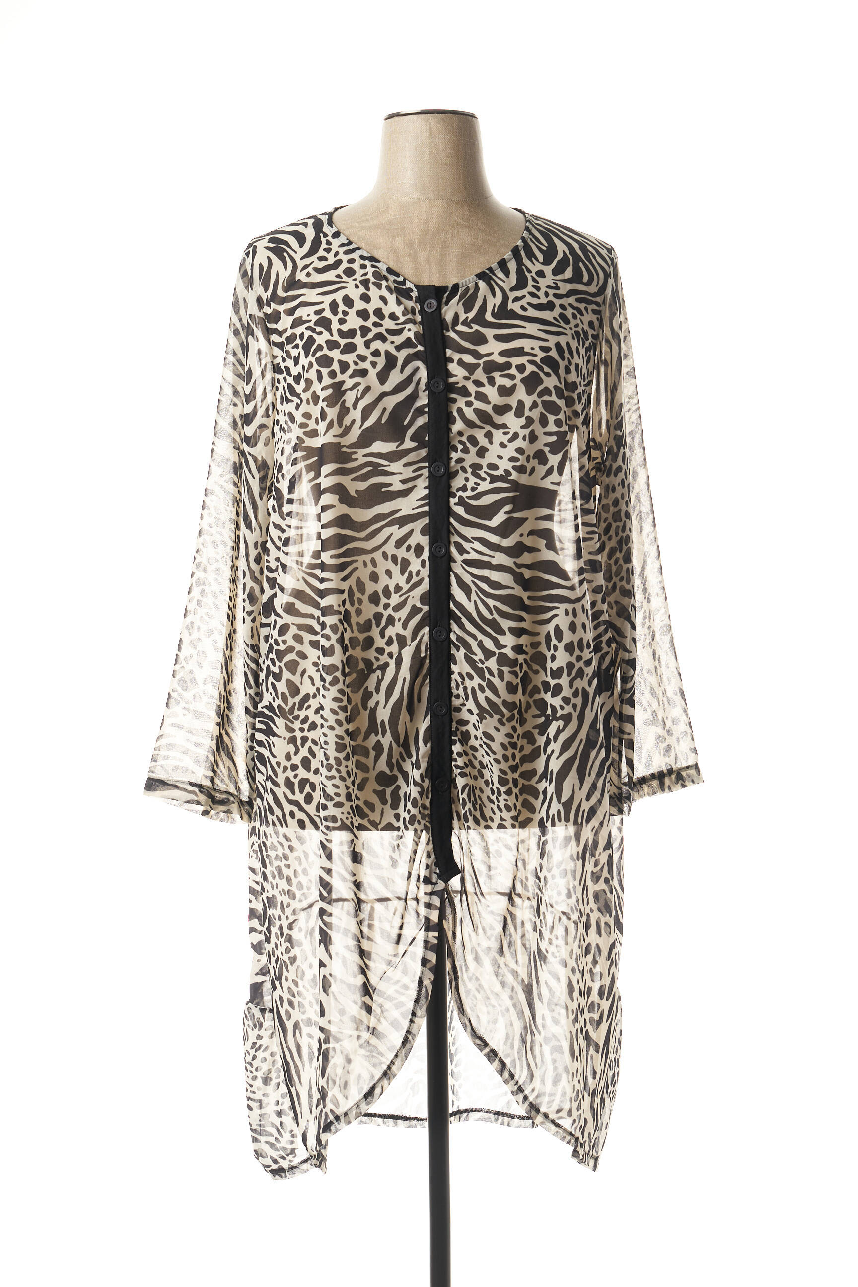G Oze Tuniquemanchelongue Femme couleur noir