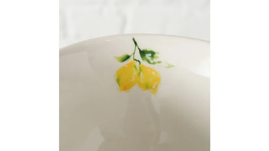 Boltze Müslischale Lemony weiß, gelb, grün