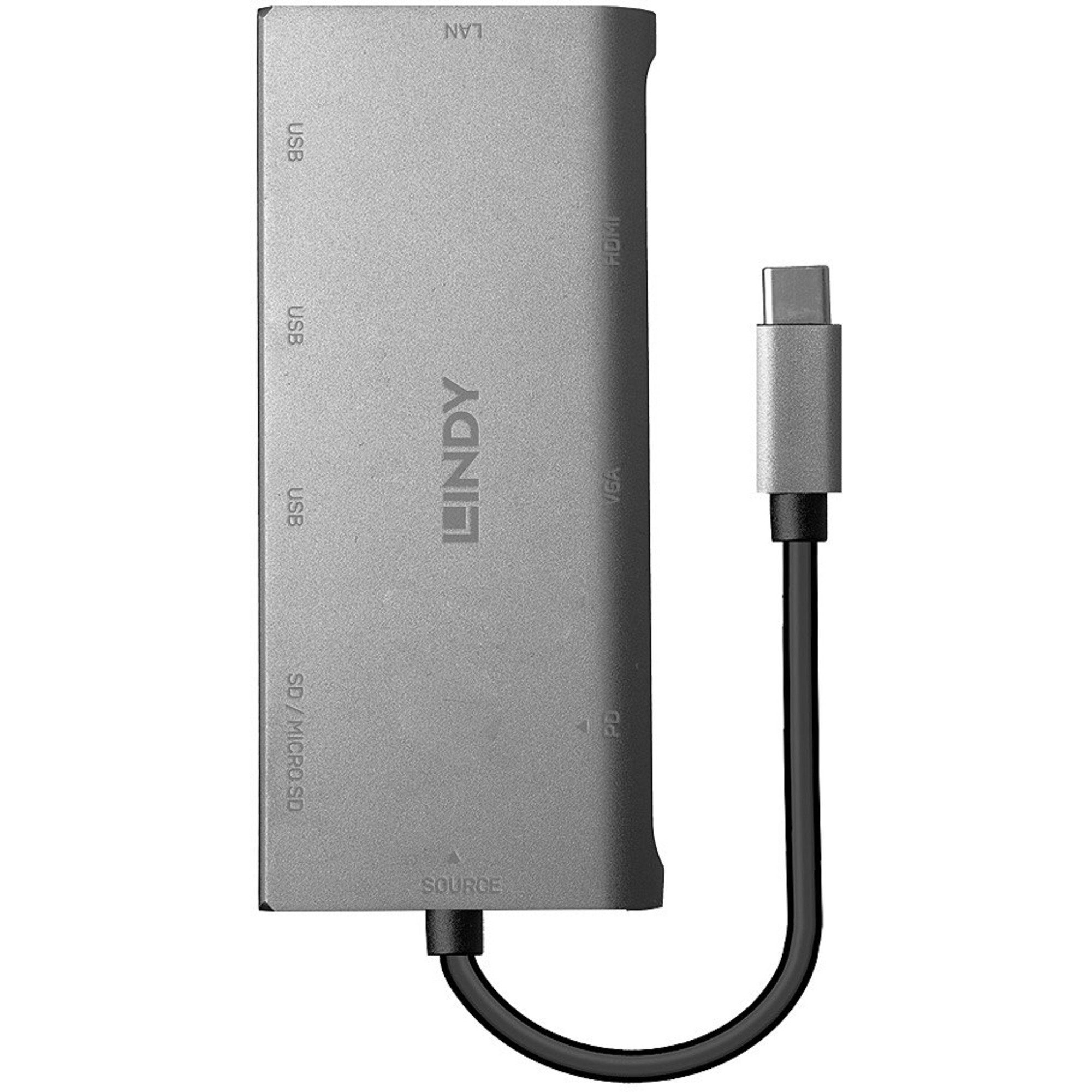 Lindy Laptop-Dockingstation Lindy DST-Mini Plus, Dockingstation, (mit 4K HDMI