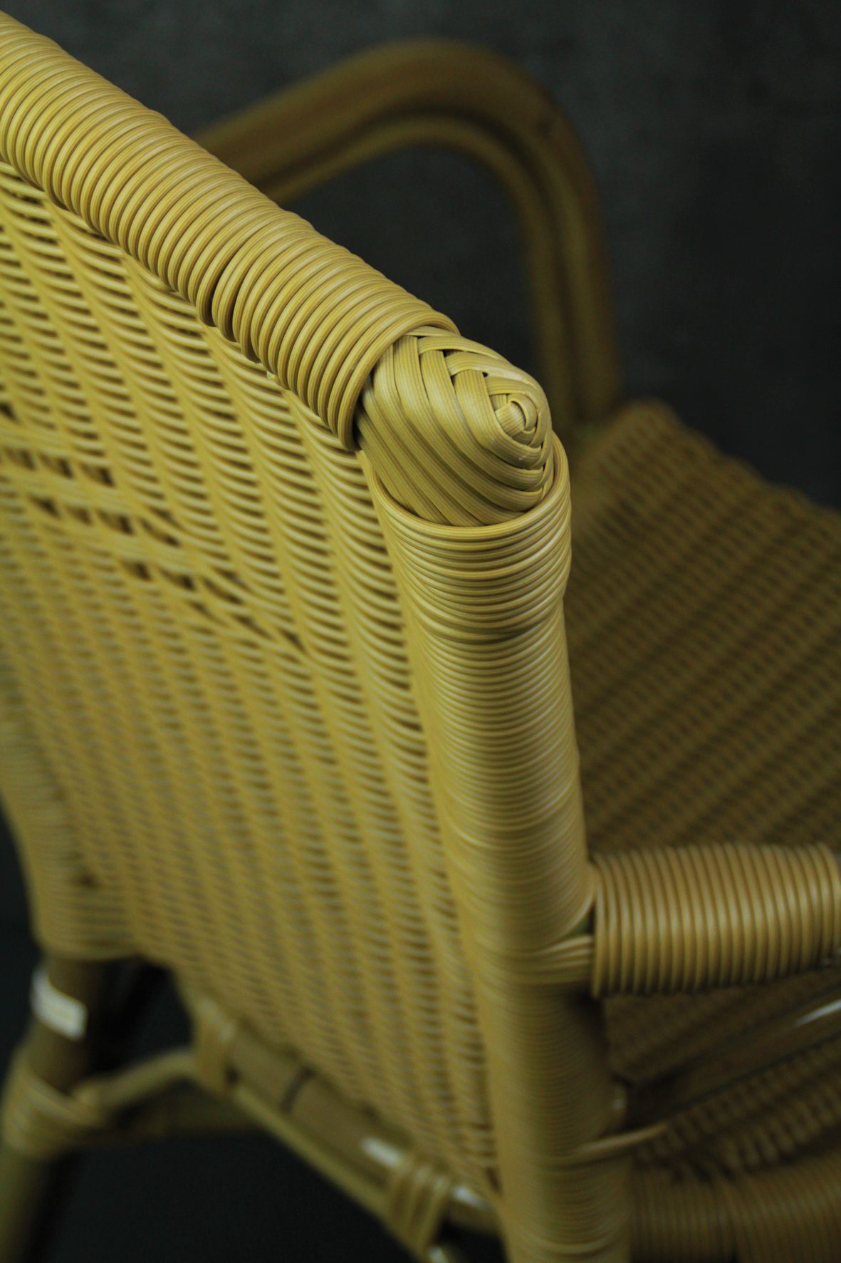 Konway Stapelstuhl COLOMBO (4 St), 4x KONWAY® COLOMBO Stapelsessel Honig Premium Polyrattan Sessel