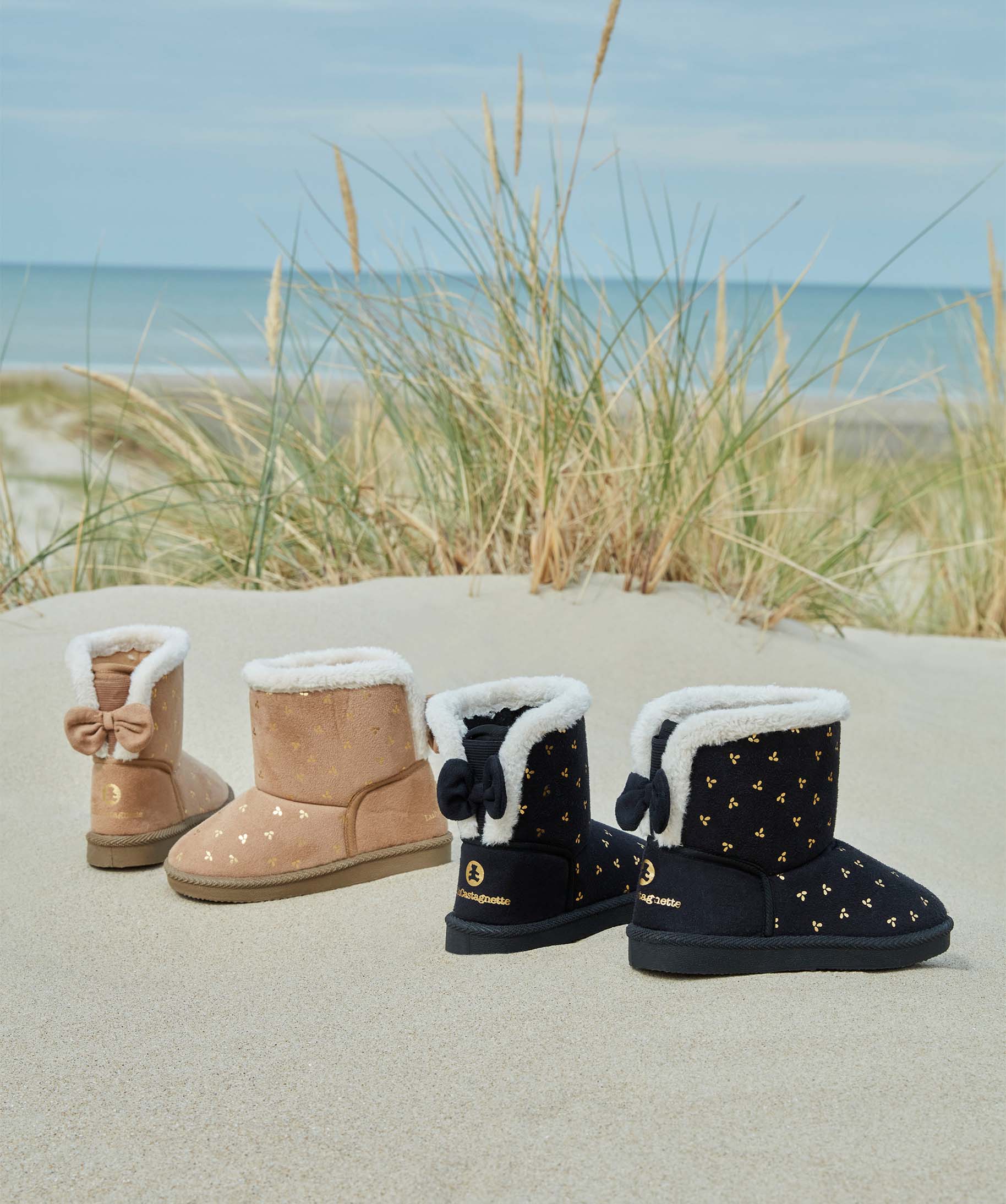 Boots fourrées fille à motifs brillants - LuluCastagnette noir | GEMO