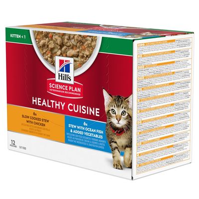 Hill's Science Plan Kitten Healthy Cuisine mit Huhn & Seefisch