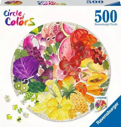Puzzle 500 Teile - Circle of Colors - Fruits & Vegetables