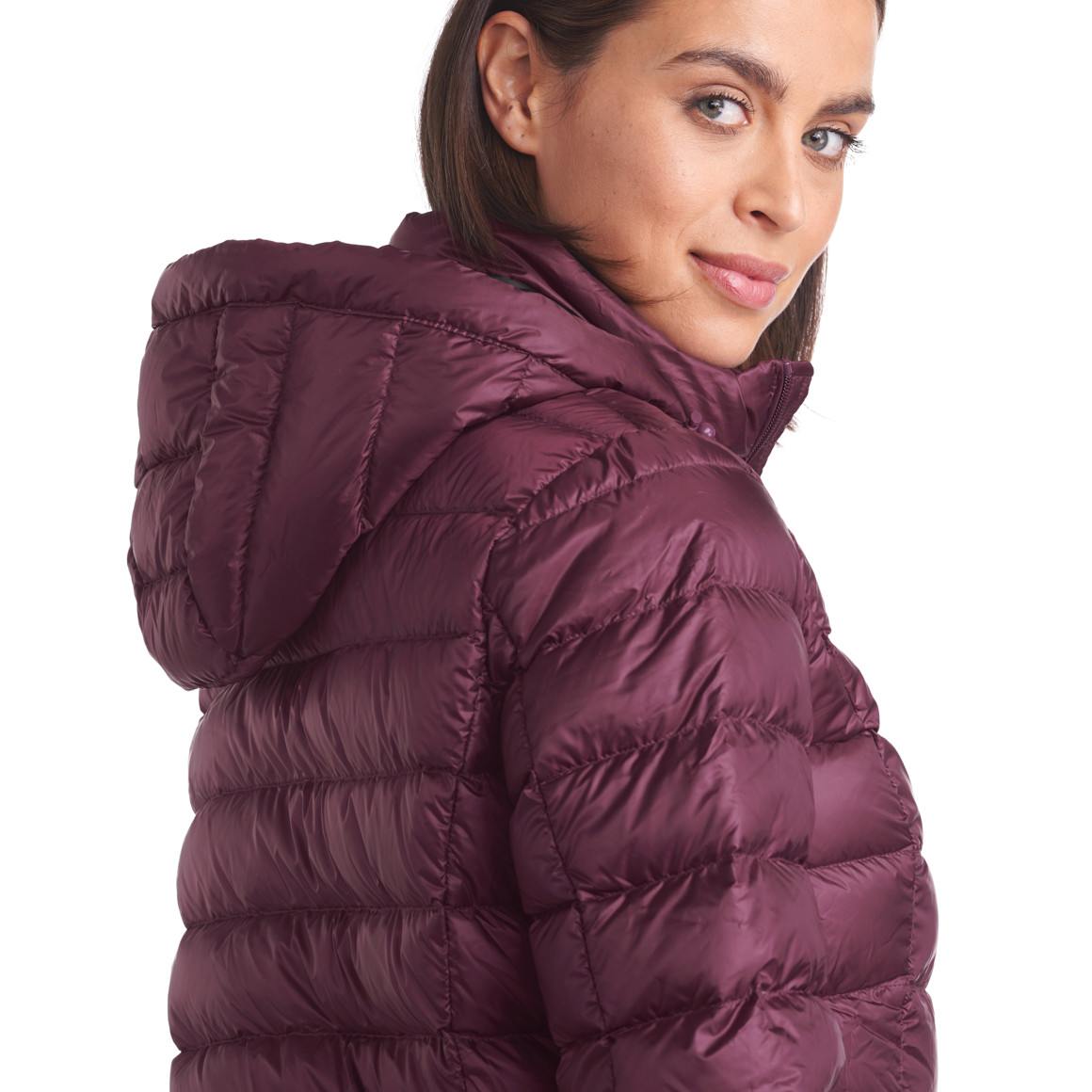Damen Soft-Daunenjacke mit Kapuze