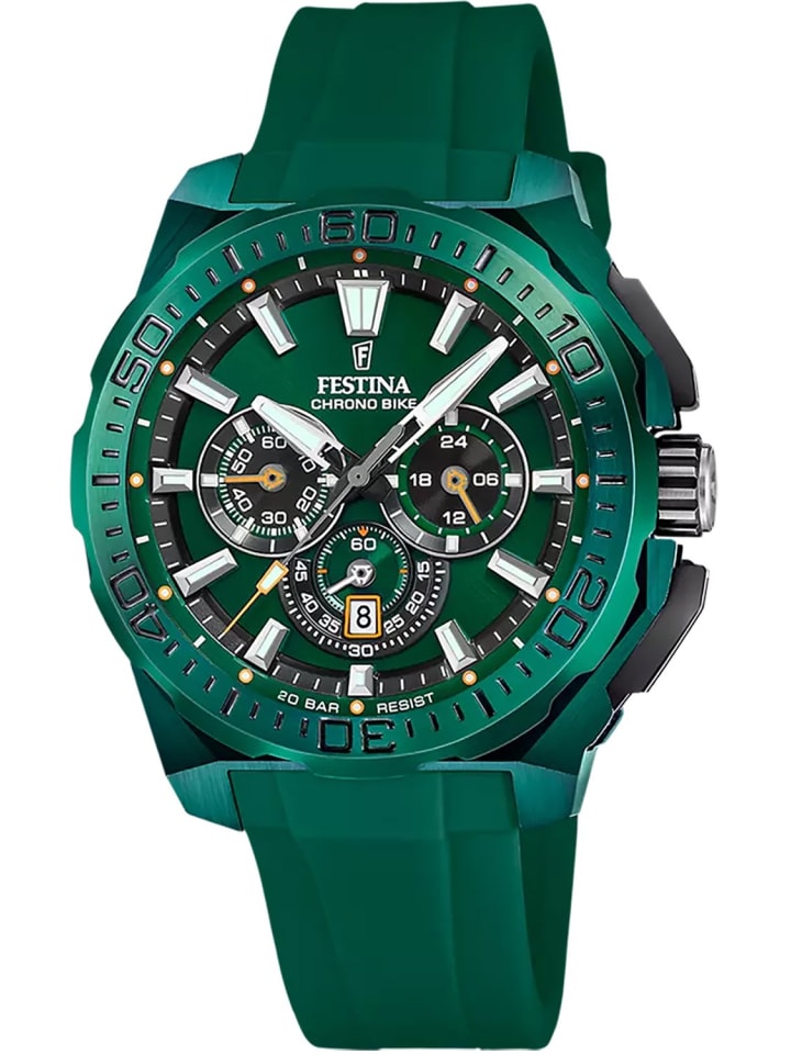 Festina Herrenuhr Chronograph Special Edition Grün günstig kaufen onesize