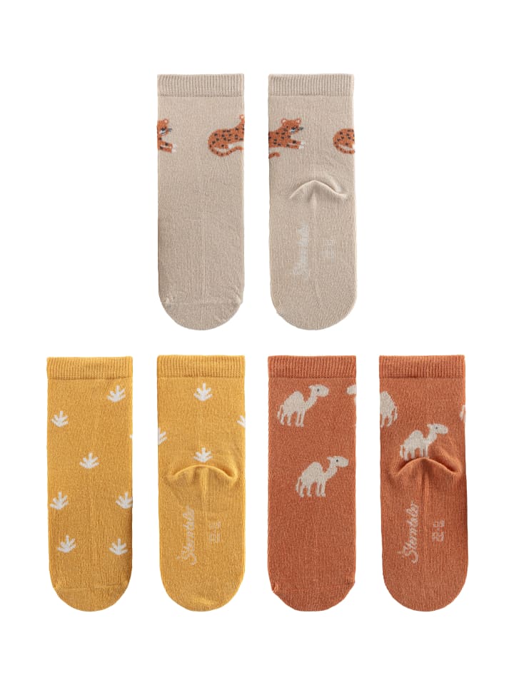 Sterntaler Socken 3er-Pack Tiger in beige günstig kaufen