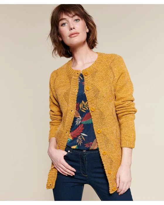 Cardigan maille chinée chaude Thermolactyl
