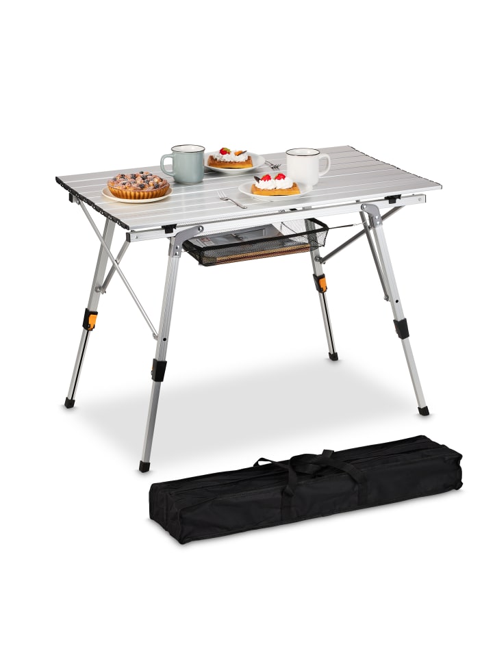 relaxdays Klapptisch in Silber günstig kaufen onesize