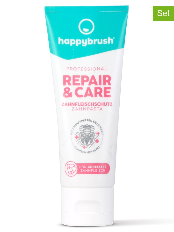 Happy Brush 2er-Set: Zahnpasten 