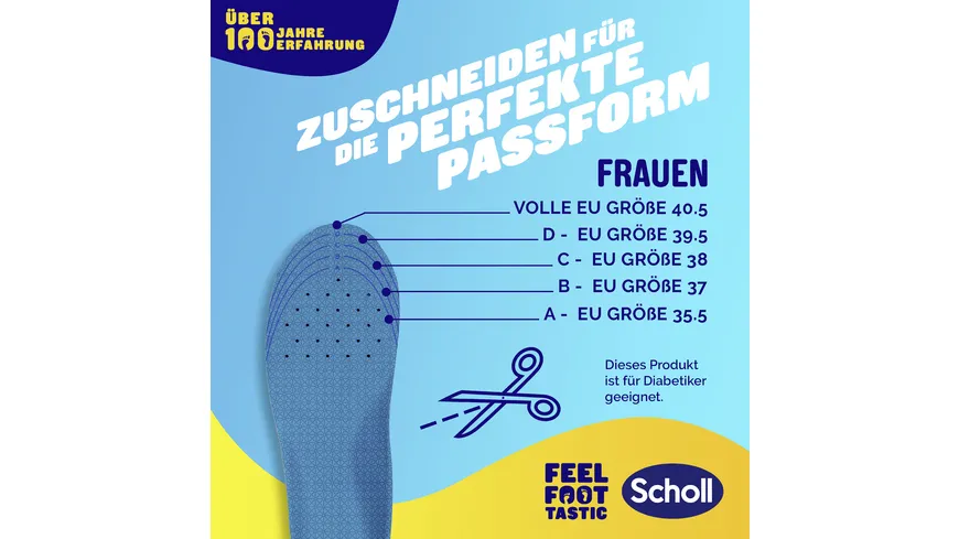 Scholl GelActiv Einlegesohlen WORK Größe S 35,5-40,5