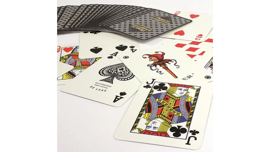 Carta Mundi - Pokerdeck (schwarz), internationales Bild