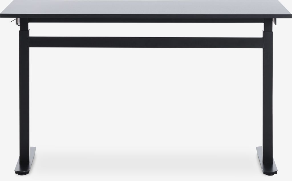 LUNDTOFT Heve- og senkbart skrivebord med gassløft LUNDTOFT 70x130 svart