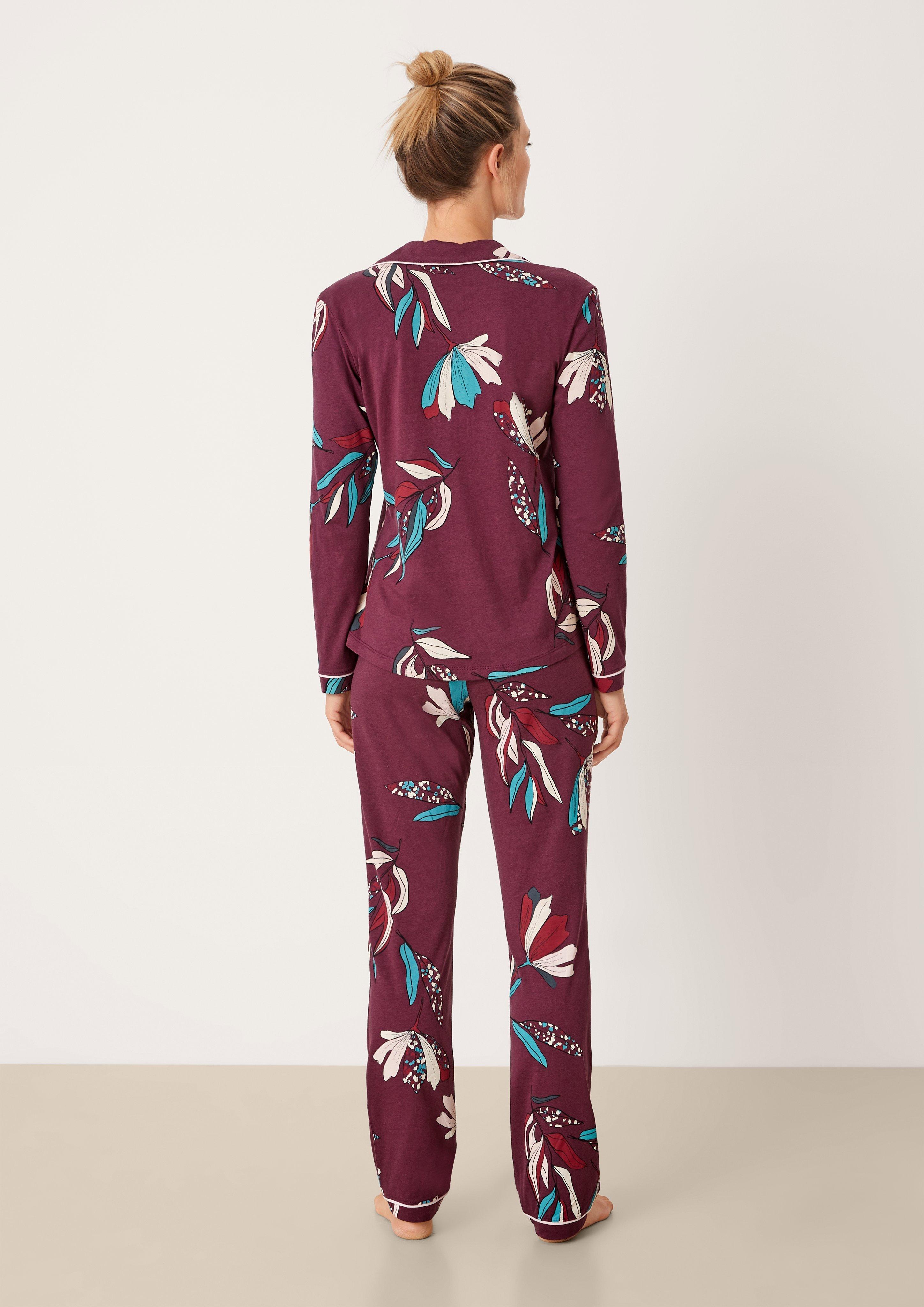 Pyjama mit Allover-Print  6006321-38F4