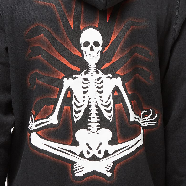 Pleasures Meditation Zip Hoodie black