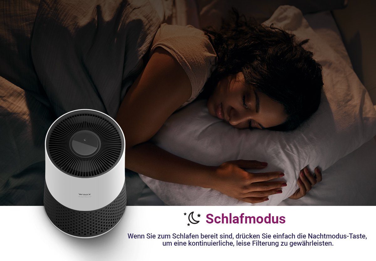 WINIX Luftreiniger ZERO Compact, für 50 m² Räume, - Für Allergiker bis 250m3/h