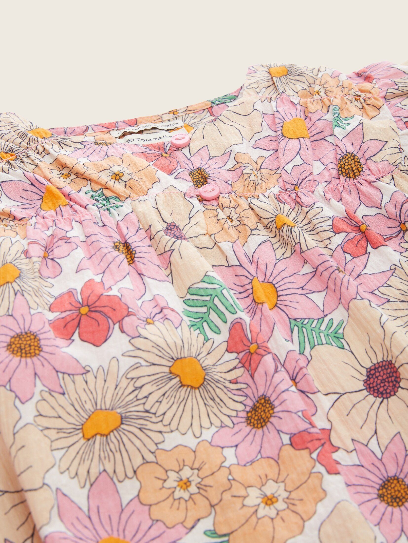 TOM TAILOR Carmenbluse Kittelbluse mit Muster