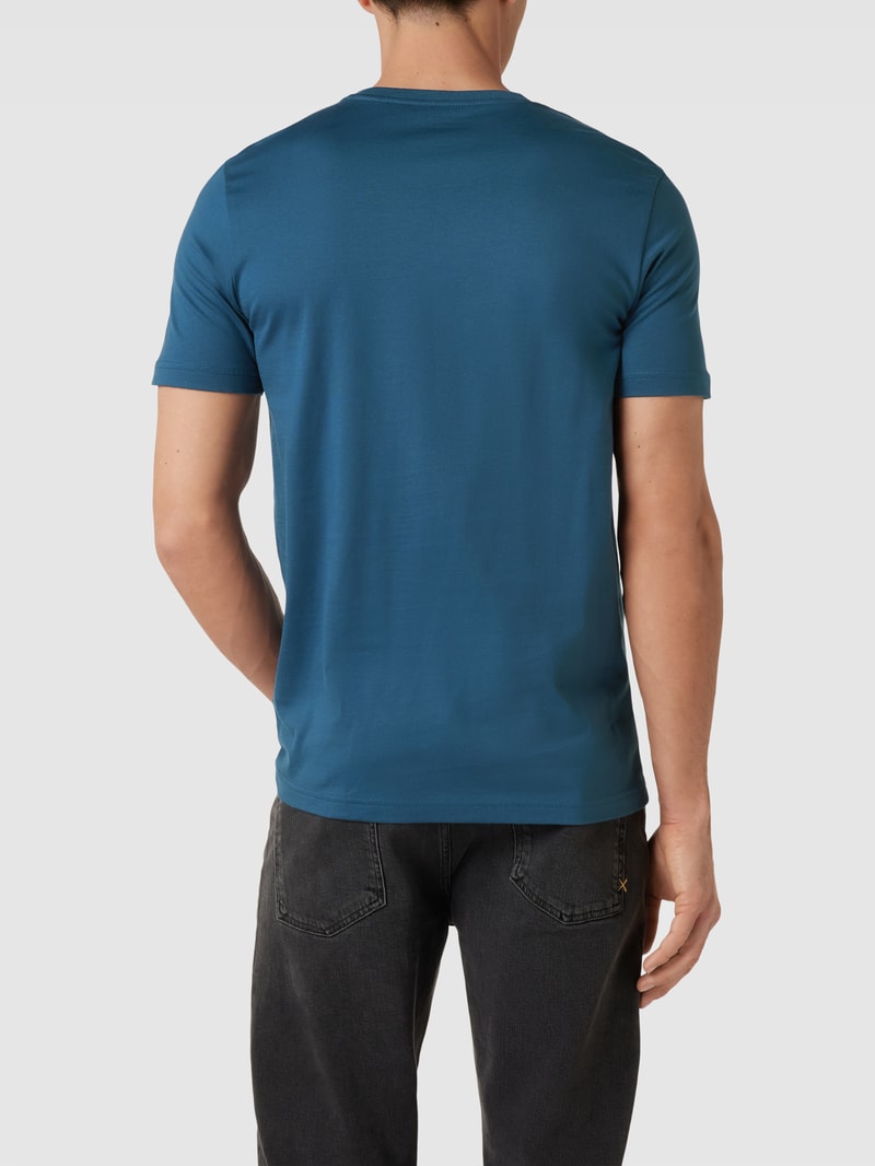 T-Shirt mit Rundhalsausschnitt in petrol