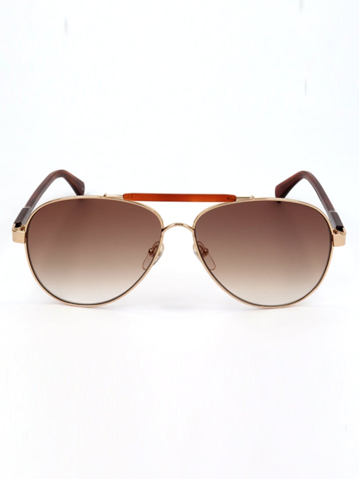 Longchamp Damen-Sonnenbrille in Gold/ Hellbraun günstig kaufen 61