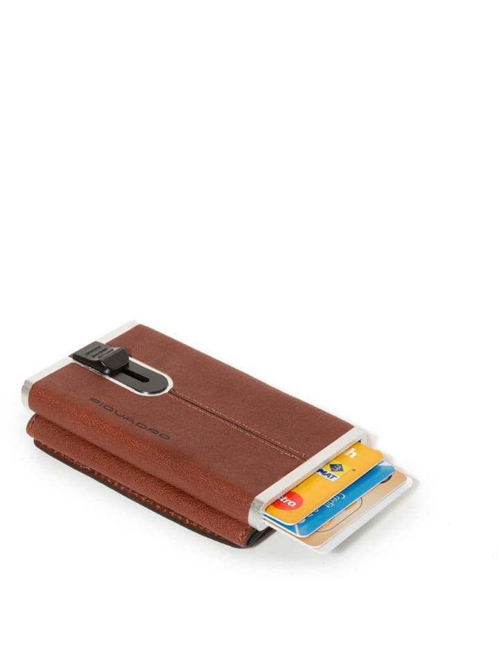 Piquadro Black Square - Kreditkartenetui 5cc 10 cm (ocean blue) in braun günstig kaufen onesize