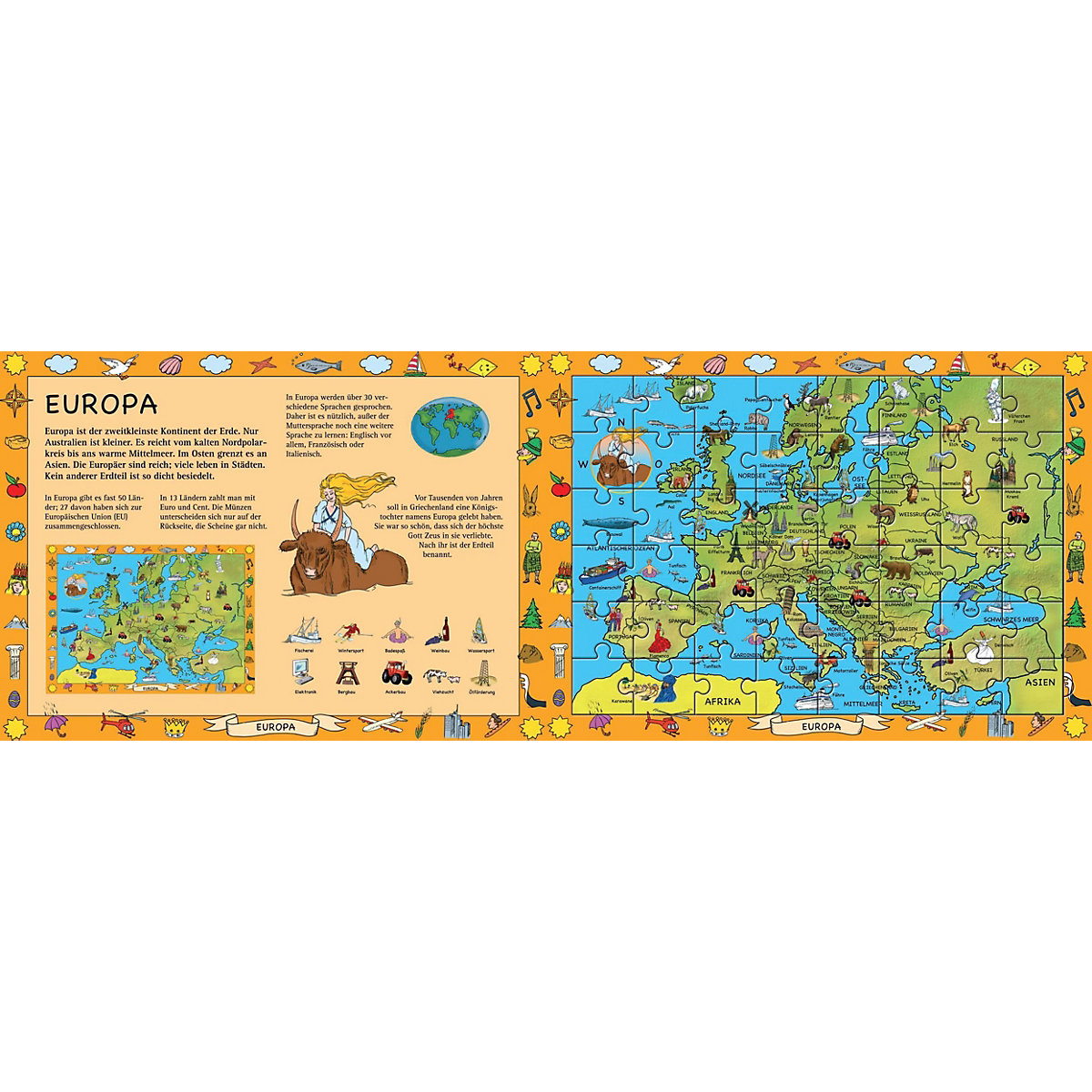 Mein Atlas-Puzzlebuch für Kinder ab 6 Jahren