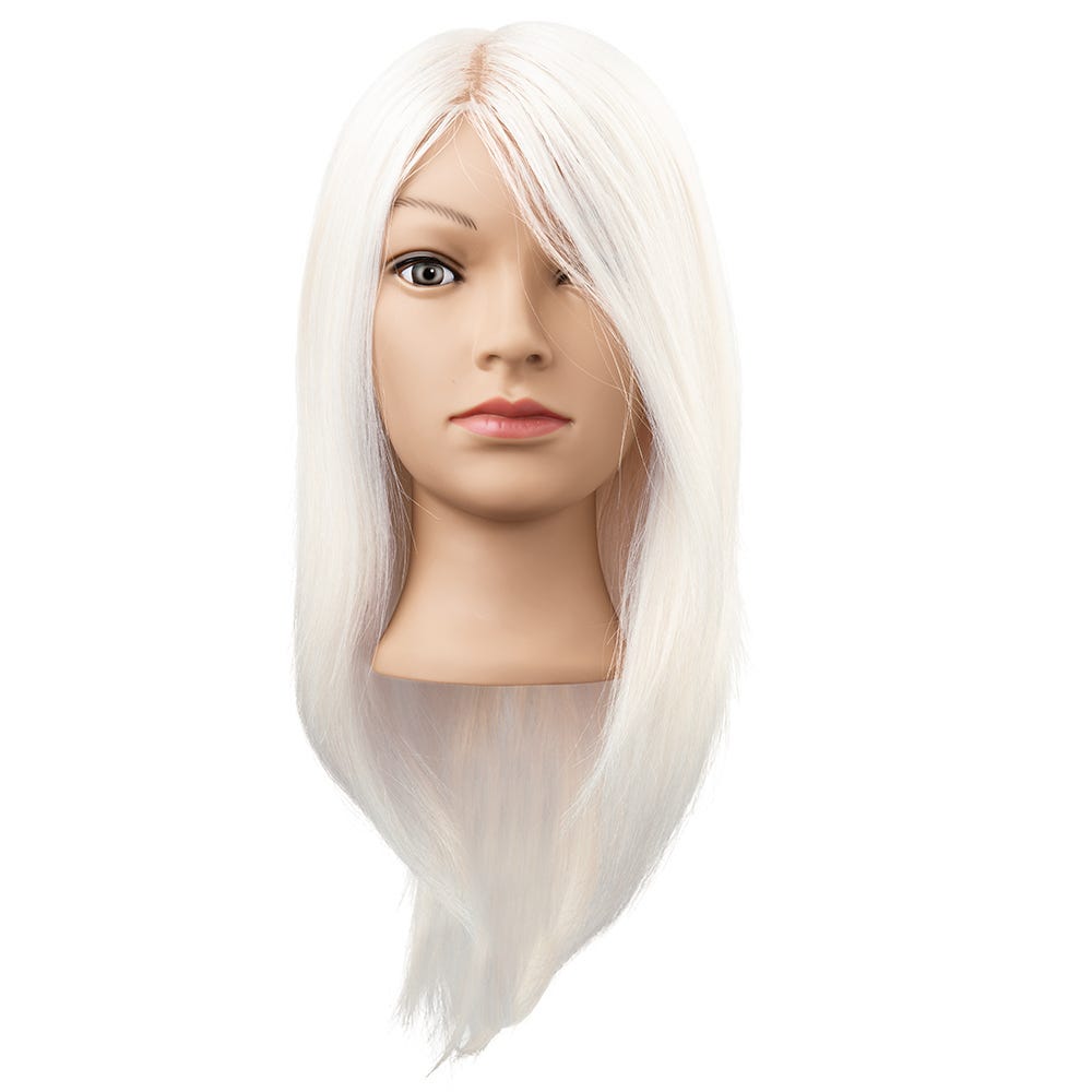 Efalock Übungskopf Stella Miss Goat Haar weiss 35cm