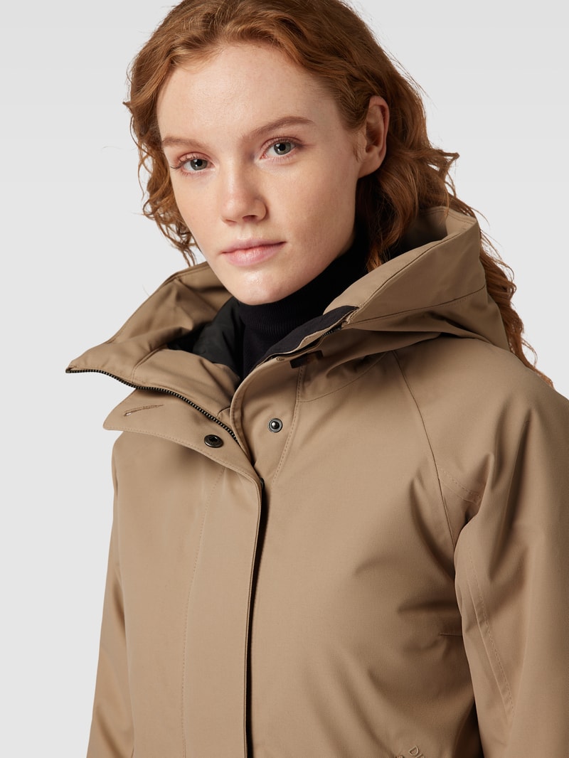 Parka mit Kapuze Modell 'LUNA' in beige